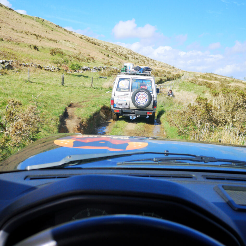 Endlich auf die lang ersehnte Off-Road Strecke,