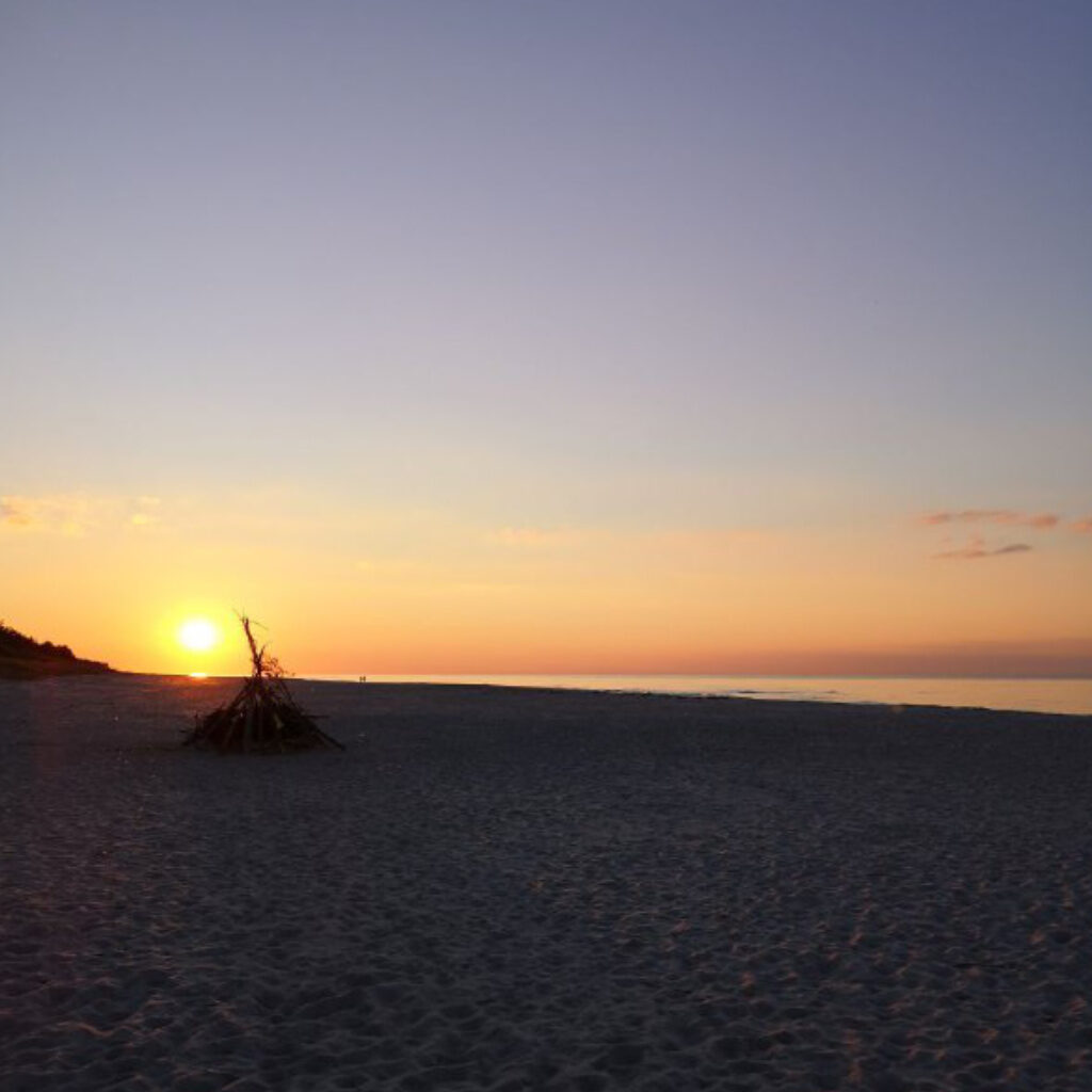 Sonnenuntergang an der polnischen Ostsee