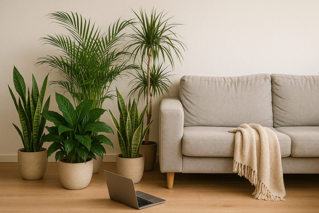 Wohnzimmer mit Pflanzen