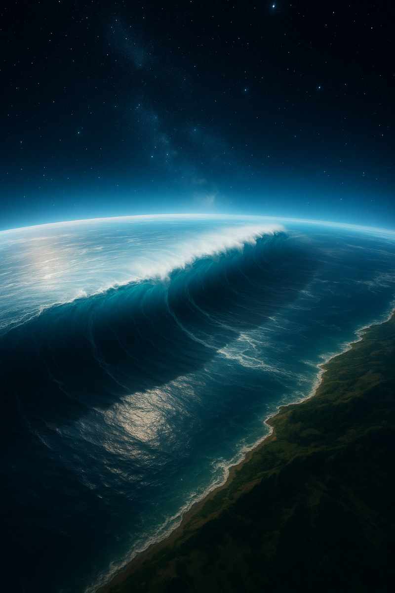 starkes Seebeben - Blick aus dem Weltall zeigt die Kraft